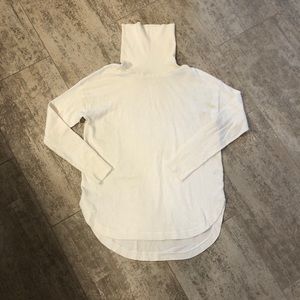 White Cotton/Cashmere Blend Sweater